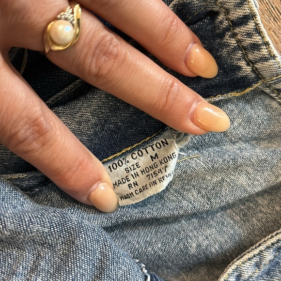 Don’t Stop vintage style denim size M top - Picture 6 of 6